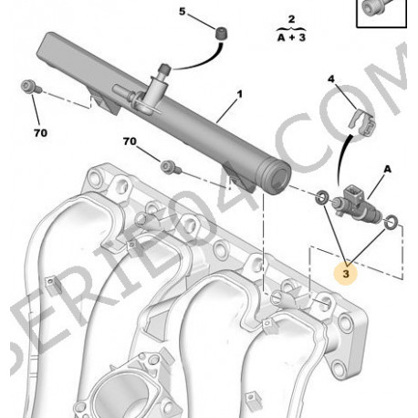 jeu de x2 joints d'injecteur