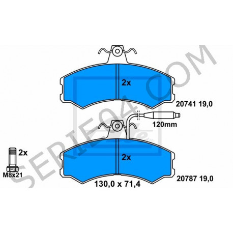 Brake pad kit 