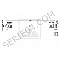 rear intermediate brake hose