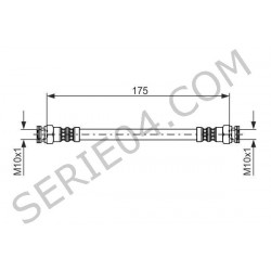flexible de frein arrière L180