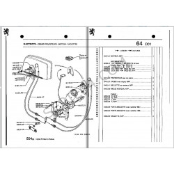 headlight wiper cable