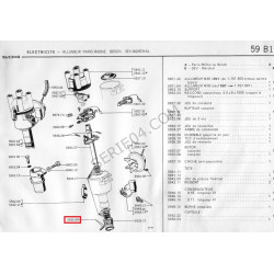 Paris-Rhône or Bosch distributor heel + pivot spring