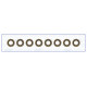 Set of 8 valve seals Ø8mm
