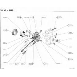 secteur assemblé sur boitier de pavillon air injection