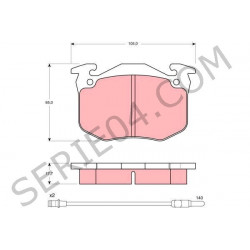 set pastiglie freno anteriore