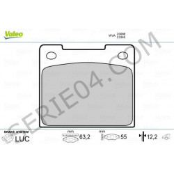 set of brake pads