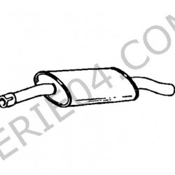 intermediate exhaust silencer