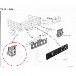 pannello di supporto per fanale posteriore