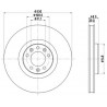 paire de disques de frein avant ventilés