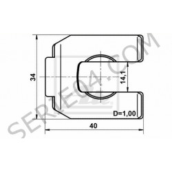 Brake hose clip