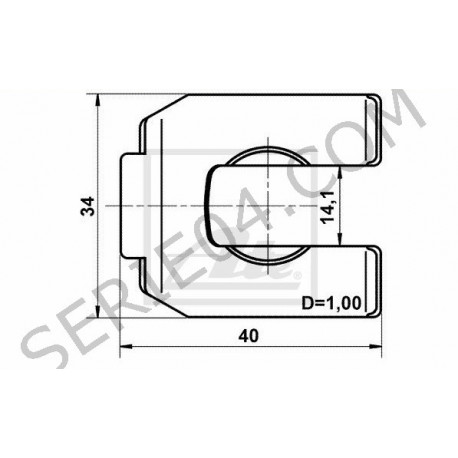 agrafe de flexible de frein