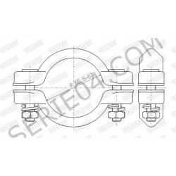 exhaust clamp Ø66