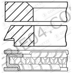 jeu de 12 segments Ø84mm