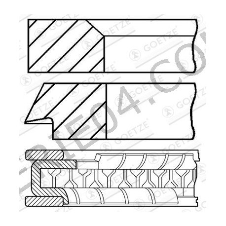 84mm conjunto de 12 segmentos