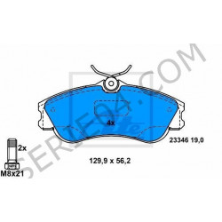 set of 4 front brake pads