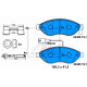 jeu de 4 plaquettes de frein avant Brembo