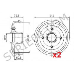 rear brake drum