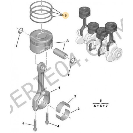 jeu de 3 segments Ø77