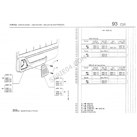 grille de haut parleur