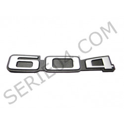 Monograma "604" de plástico