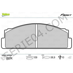 Set of 4 brake pads