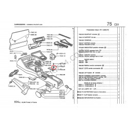 Geluidsisolatieclip middenconsole