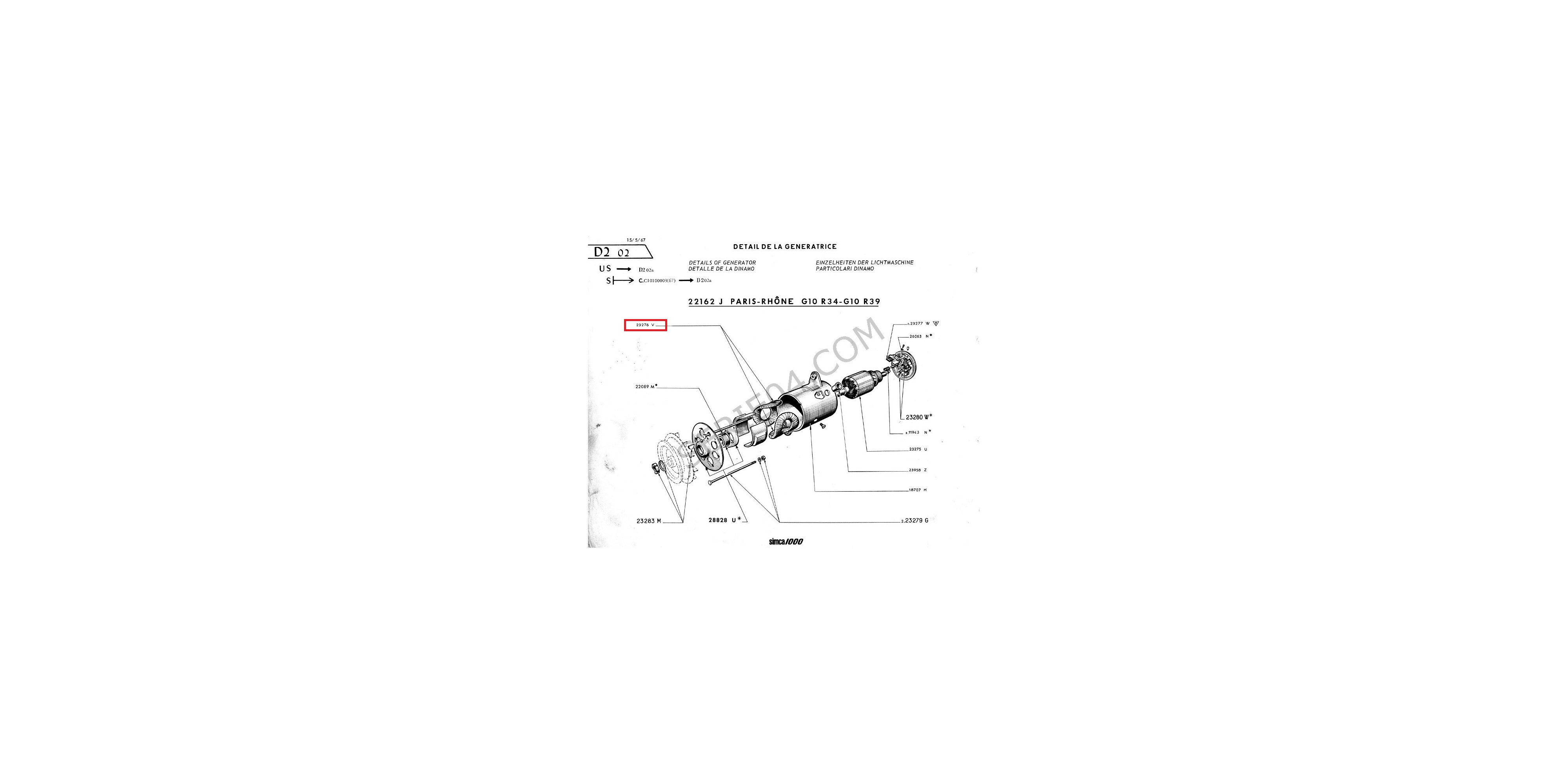 Dynamo 12V 30A neuve BOSCH pour Volkswagen Coccinelle combi avec moteur  type 1 113903031P 113908031P 113908031G - VC35200 