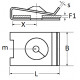 Ø4.2 pinch nut clips