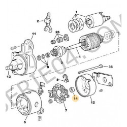 cojinete de bocina del motor de arranque