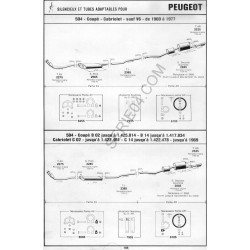 tuyau d'échappement intermédiaire