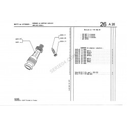 engranaje contador de 26 dientes