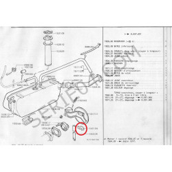 Parachoques de goma de la tapa del depósito de combustible
