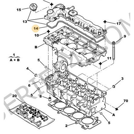 joint de cache culbuteurs DW10TEAD