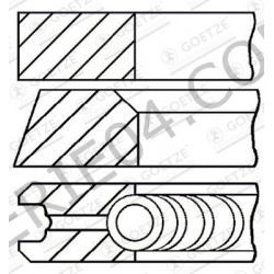 conjunto de 3 segmentos Ø80mm