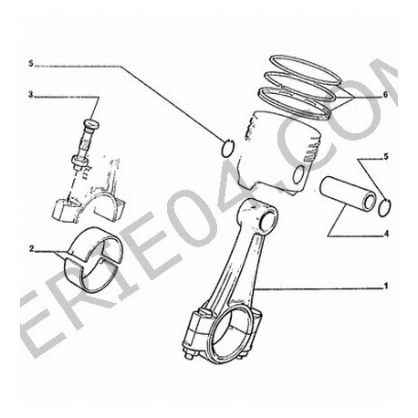 anneau d'arrêt d'axe de piston