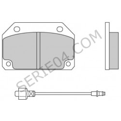 set di 4 pastiglie freno per pinza Bendix