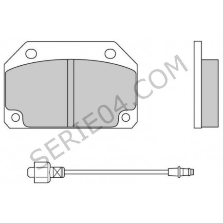 Jeu de plaquettes de frein avt