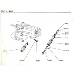 pignon de commande de compteur 23dts