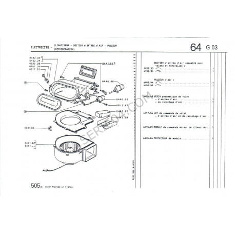 Module commande moteur climatiseur