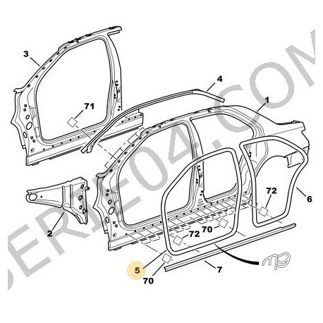 joint de porte avant