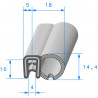 joint de porte de Coupé 3490mm