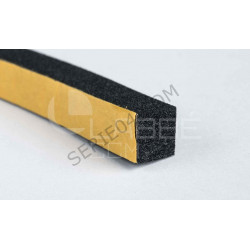 Cellular rubber gasket sold by the meter 15x15mm