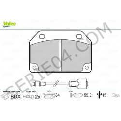 set di 4 pastiglie freno per pinza Bendix