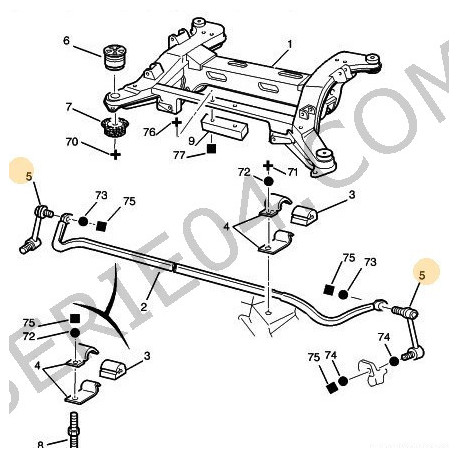 rear stabilizer bar link