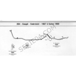 tubo di scarico anteriore