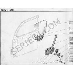 estante de la ventana delantera sin deflector o trasera