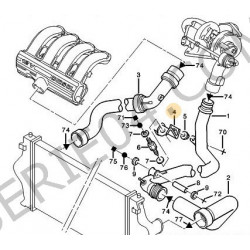 équerre de fixation de turbo XUD11BTE