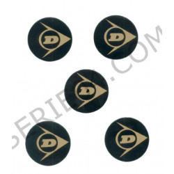 set van 5 aluminium wielen met cabochonstickers, Dunlop