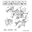 106 Armature - doublure d'aile avant - auvent - tablier