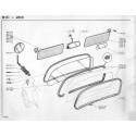 203 windshield - sun visor - mirror